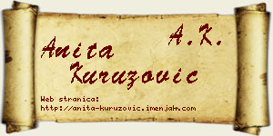 Anita Kuruzović vizit kartica